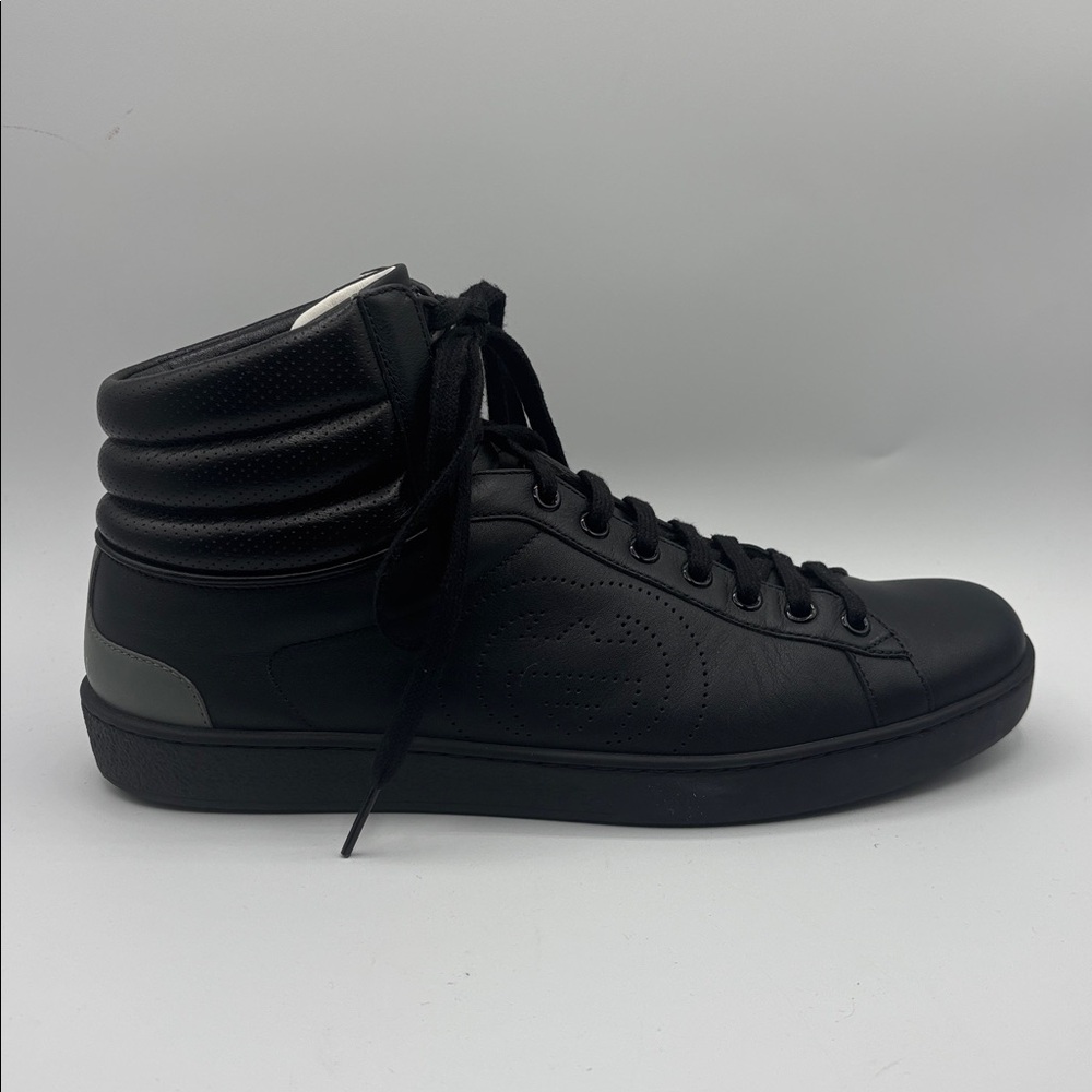 Gucci Ace High Top Sneaker Interlocking G Logo 8 - Picture 5 of 11